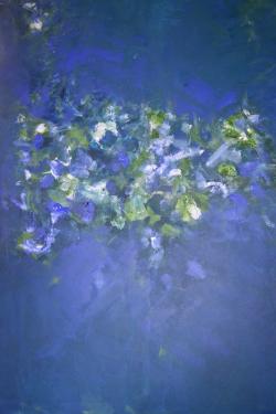 Iris d'eau - tableau abstrait